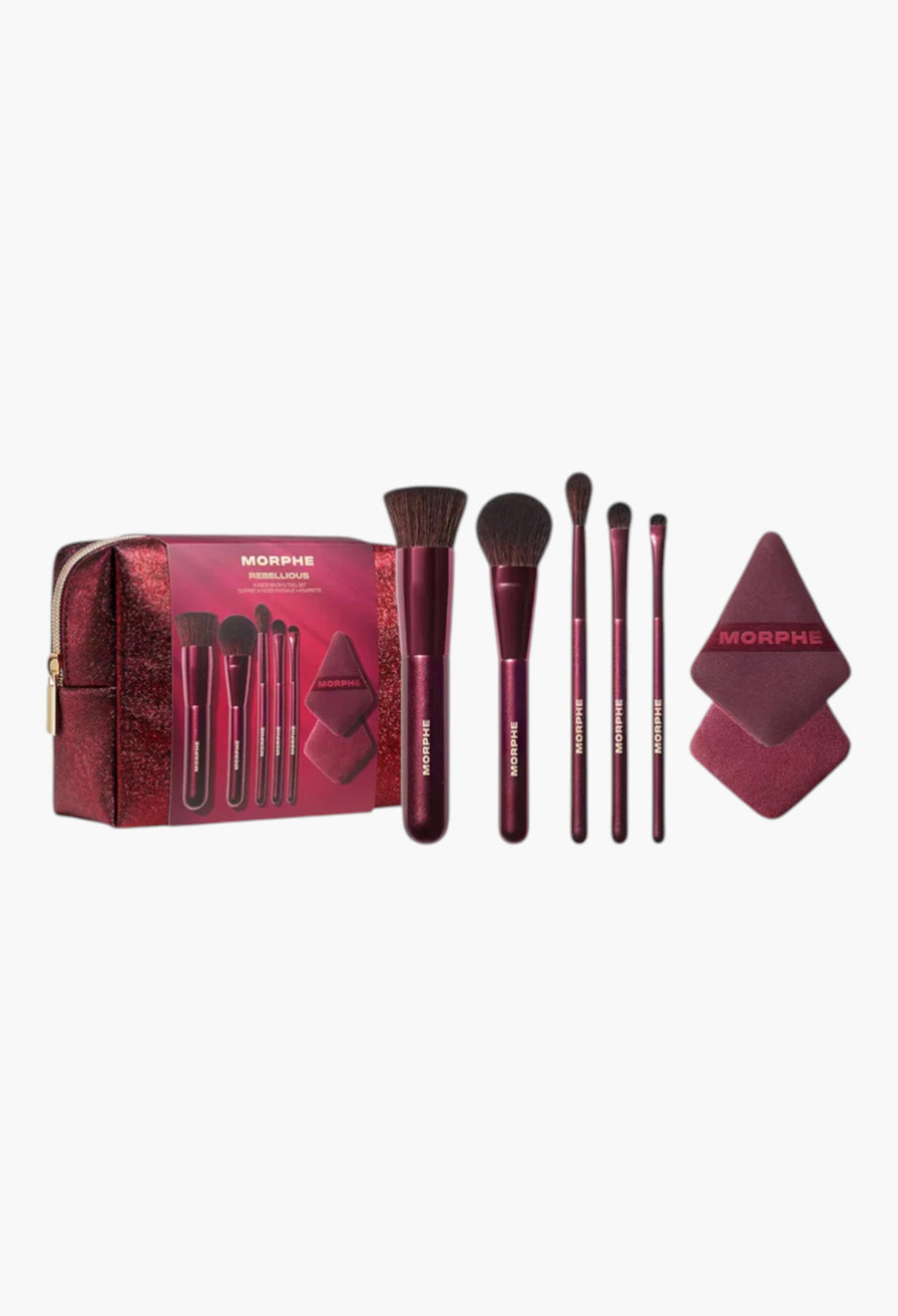 Rebellious 6-Piece Travel Brush & Tool Set - GLAM MODA