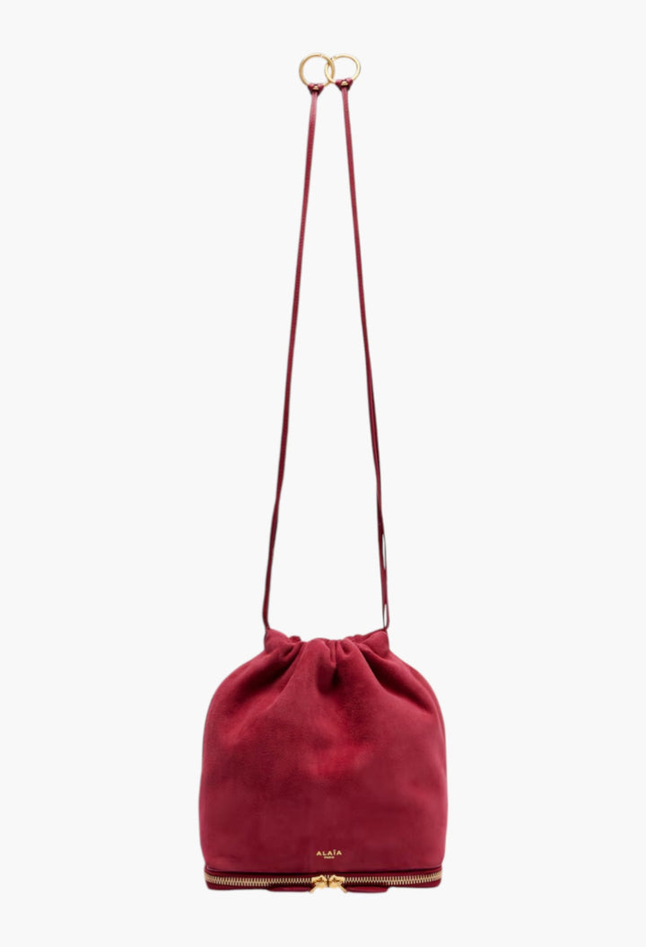 Le Pochon suede bucket bag - GLAM MODA