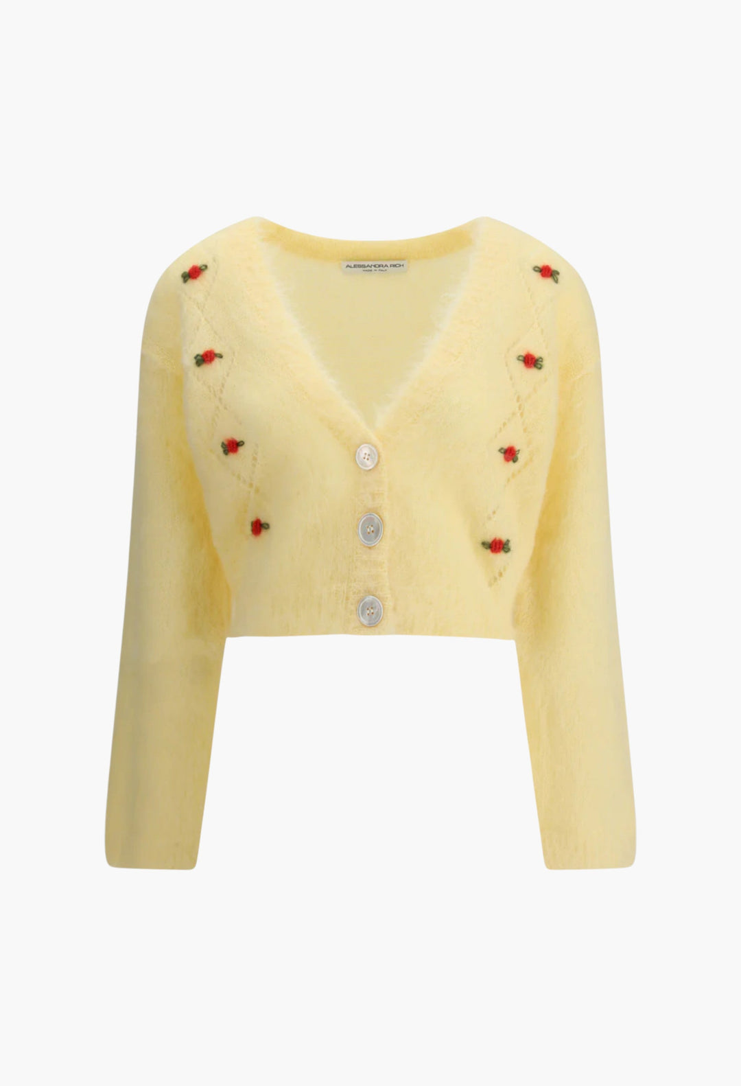 Mohair Cardigan with embroidery - GLAM MODA