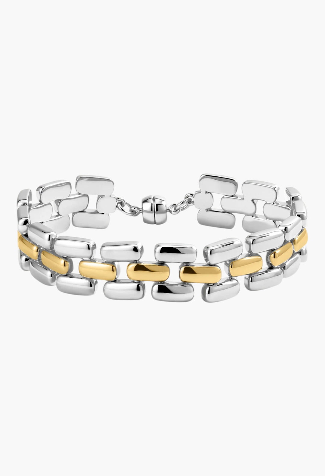 The Noir Link Bracelet - Silver - GLAM MODA