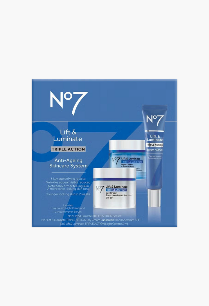 No7 Lift & Luminate Triple Action 3-Piece Skincare System