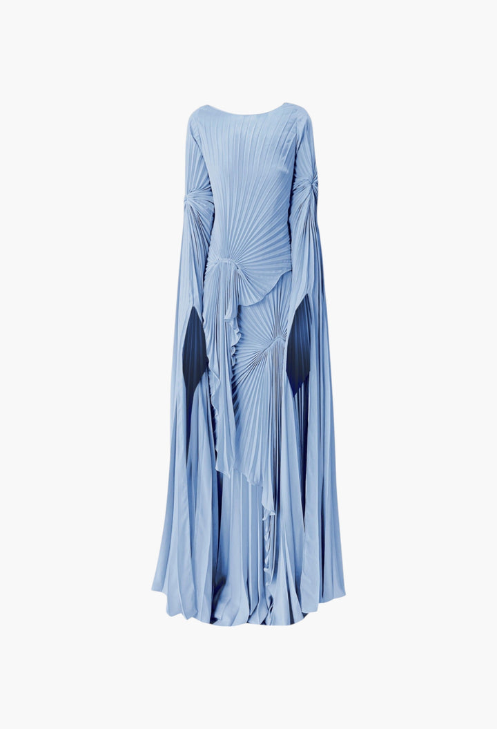 Waterfall Georgette Maxi Dress - GLAM MODA