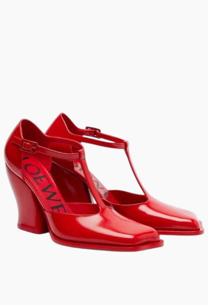 Red - Onda 90 Leather Pumps