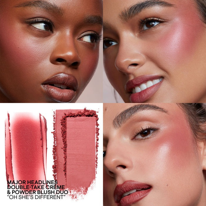 She's Wanted - Major Headlines Double-Take Crème & Powder Blush Duo - GLAM MODA- 122