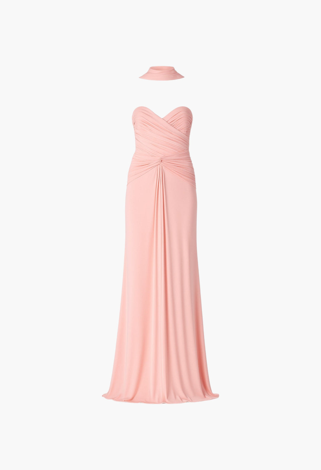 Amanda Ruched Jersey Gown - GLAM MODA