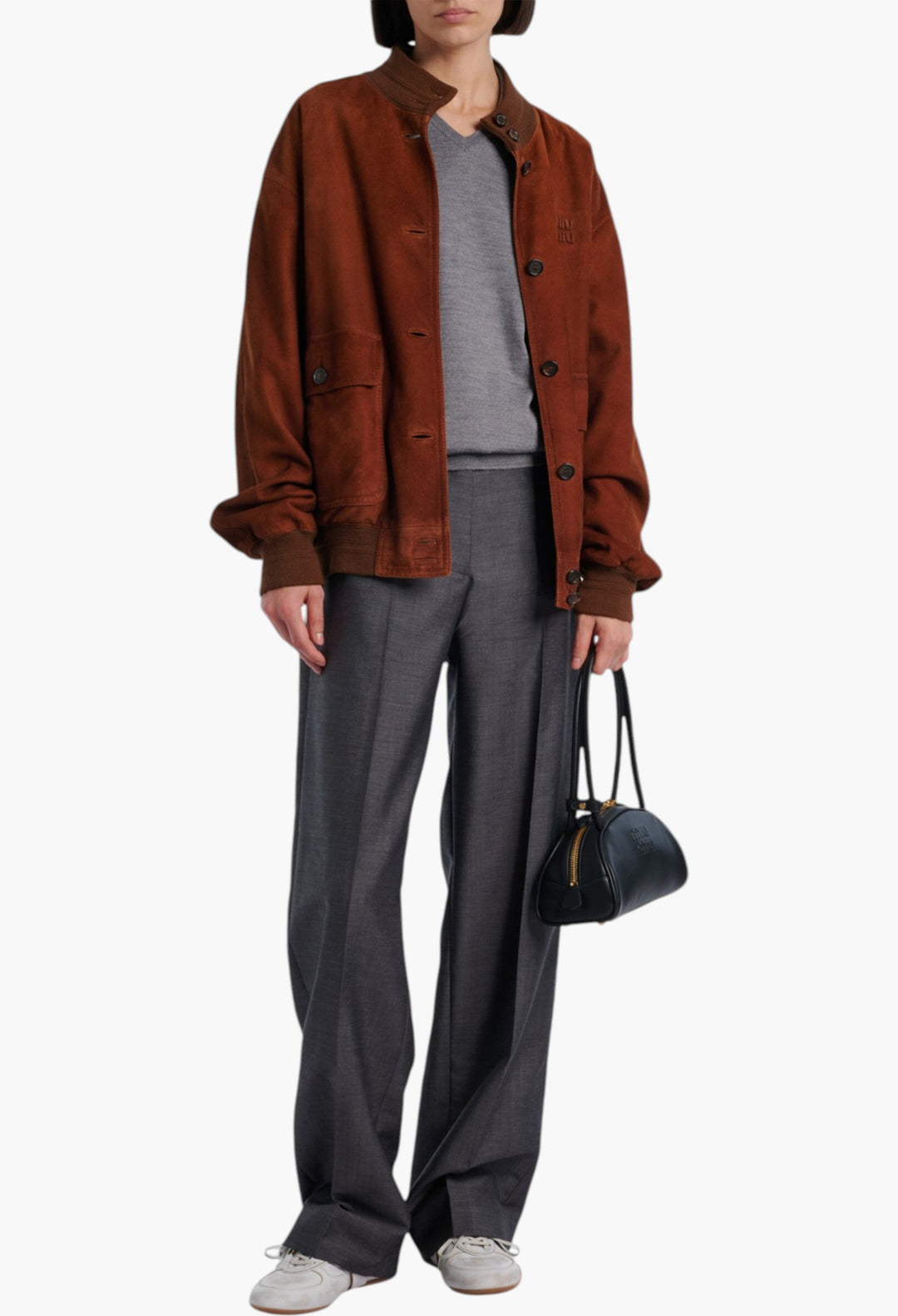 Beau Small Leather Bowling Bag - GLAM MODA