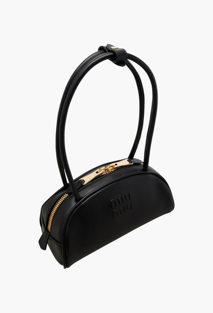 Beau Small Leather Bowling Bag - GLAM MODA