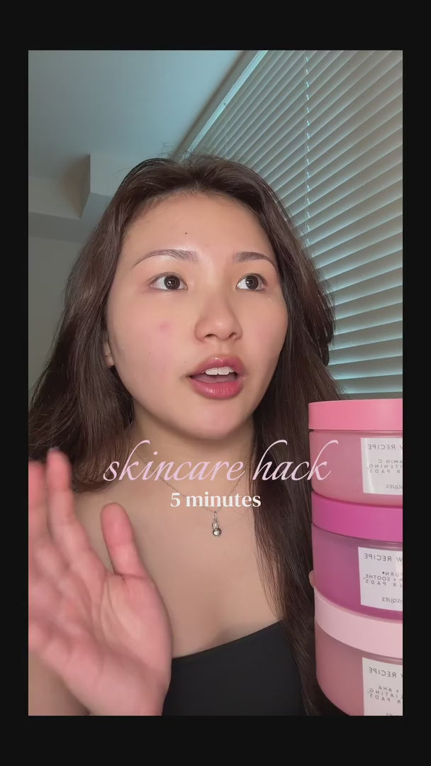 Vitamin C Brightening Korean Guava Toner Pads for Undereye & Cheeks