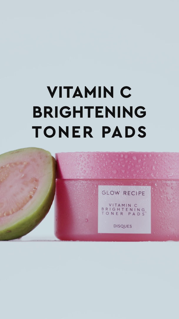 Vitamin C Brightening Korean Guava Toner Pads for Undereye & Cheeks