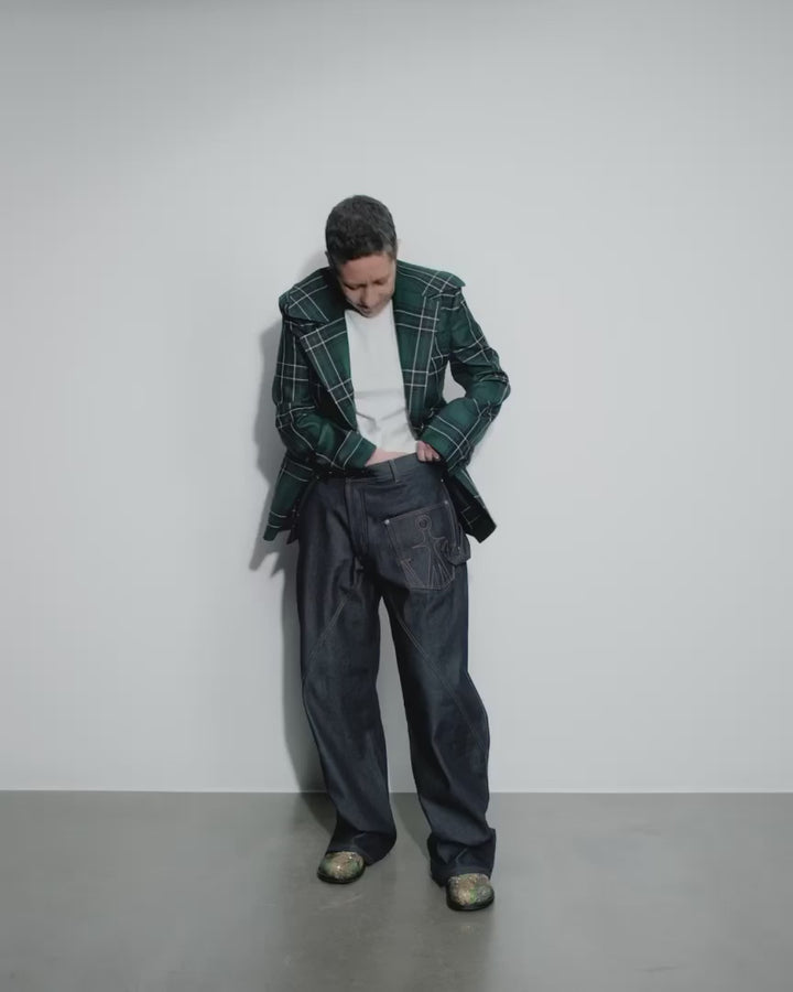 Veste cintrée à la taille, couleur vert forêt