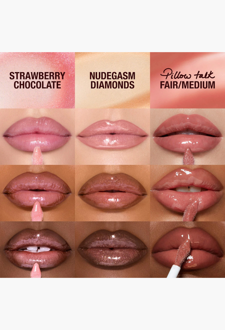 Charlotte Tilbury Mini Big Lip Plumpgasm Plumping Lip Gloss Trio Makeup Gift Set