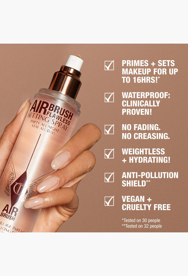 Charlotte Tilbury Mini Airbrush Flawless Hydrating & Waterproof Setting Spray Duo Gift Set
