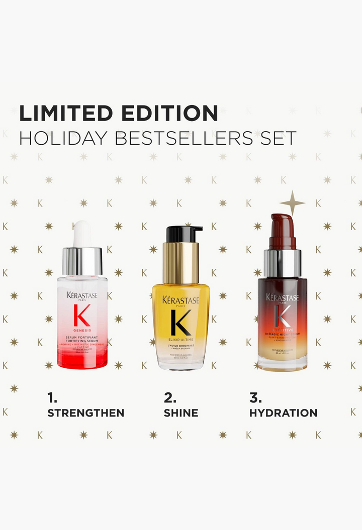 Kérastase Mini Genesis, Elixir Ultime & 8H Magic Bestsellers Hair Gift Set