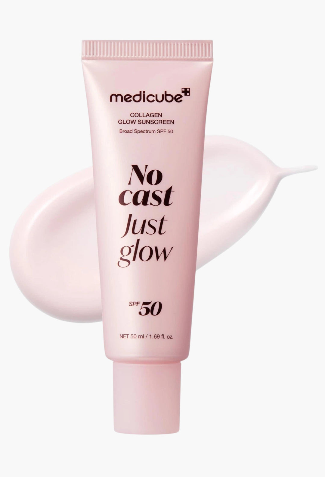 Medicube No Cast Just Glow Collagen Sunscreen SPF 50 Broad Spectrum Face - GLAM MODA