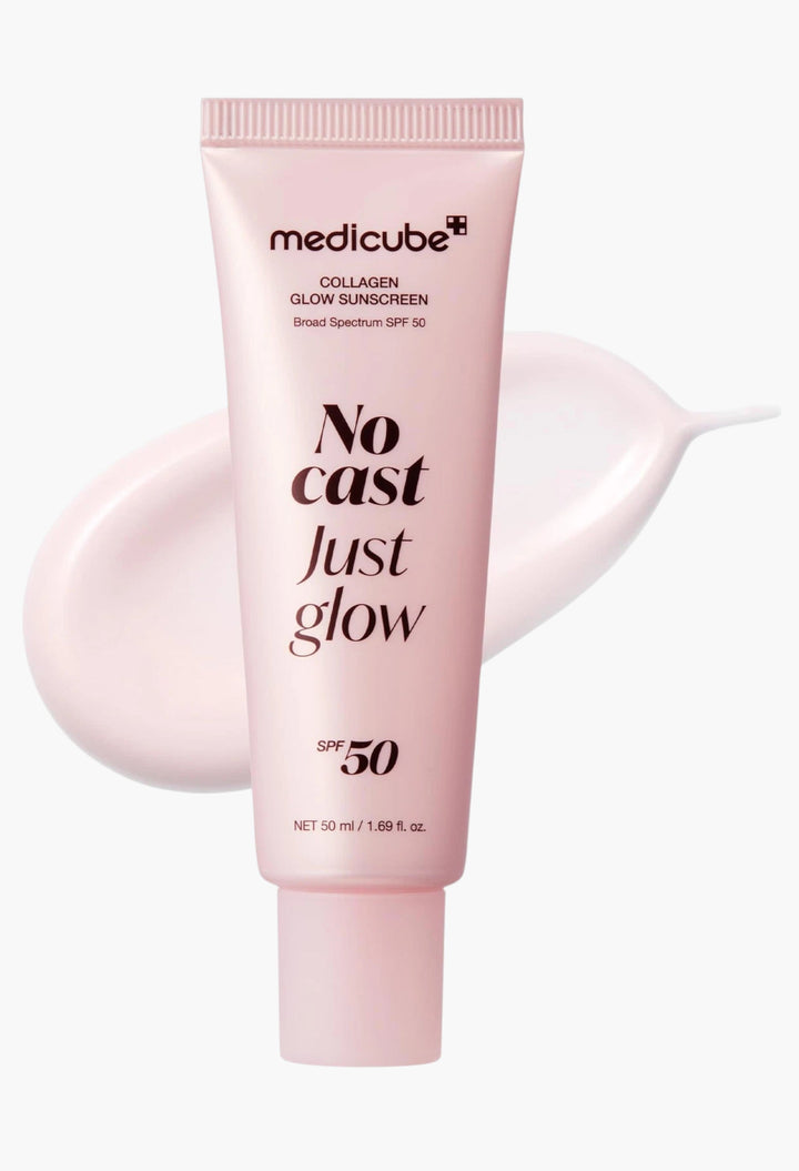 Medicube No Cast Just Glow Collagen Sunscreen SPF 50 Broad Spectrum Face - GLAM MODA
