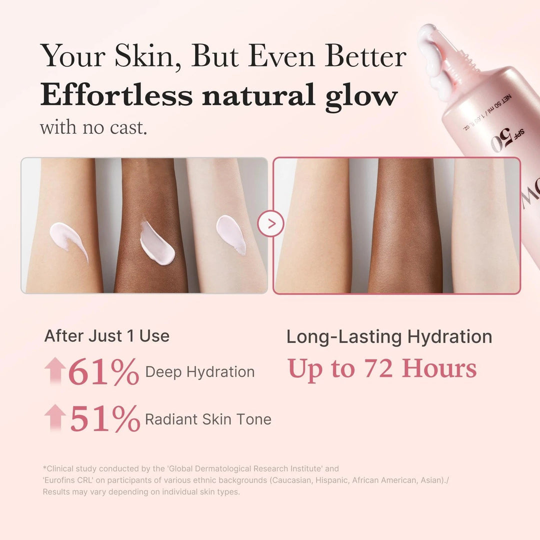 Medicube No Cast Just Glow Collagen Sunscreen SPF 50 Broad Spectrum Face - GLAM MODA
