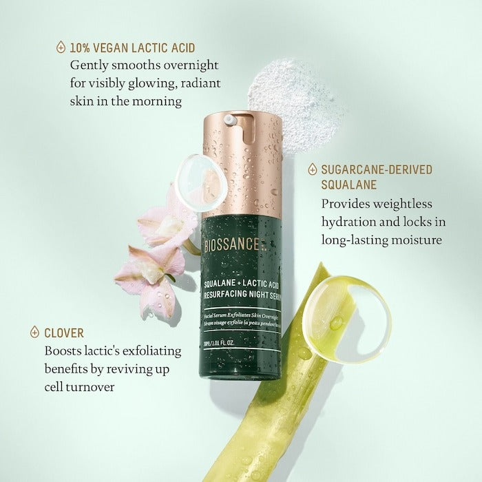 Squalane + 10% Lactic Acid Resurfacing Serum - GLAM MODA