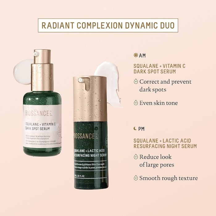 Squalane + 10% Lactic Acid Resurfacing Serum - GLAM MODA