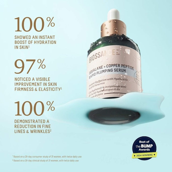 Copper Peptide Rapid Plumping & Hydrating Serum with Hyaluronic Acid + Squalane - GLAM MODA