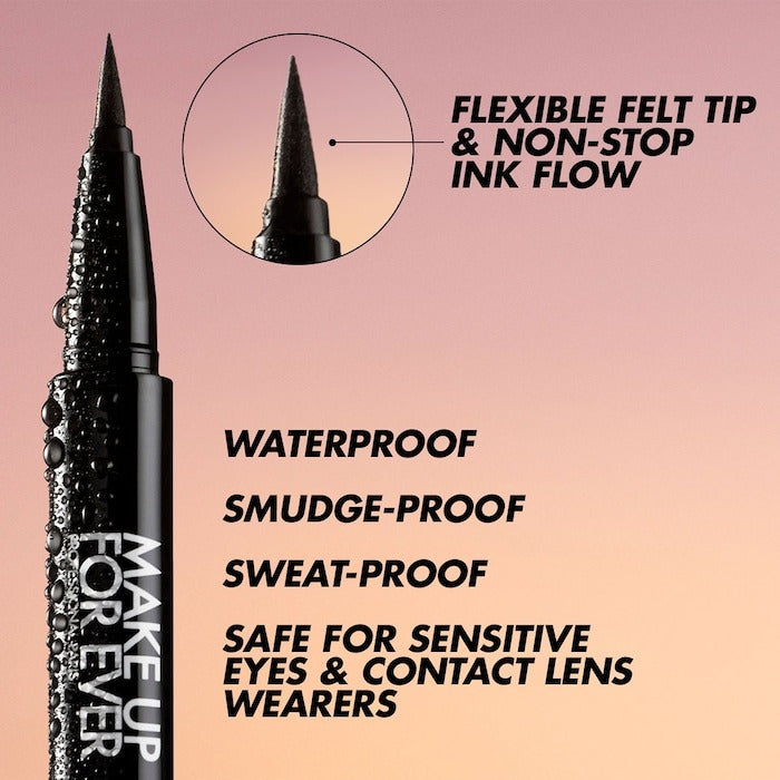 Aqua Resist Graphic Pen 24HR Waterproof Intense Eyeliner - GLAM MODA