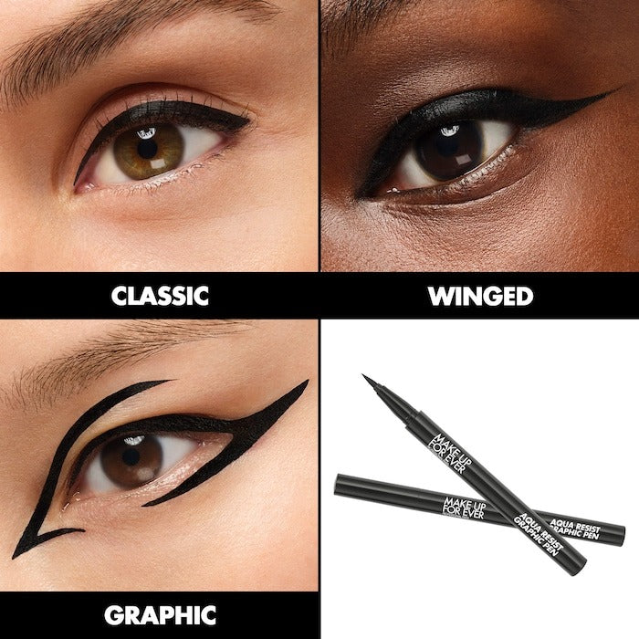 Aqua Resist Graphic Pen 24HR Waterproof Intense Eyeliner - GLAM MODA