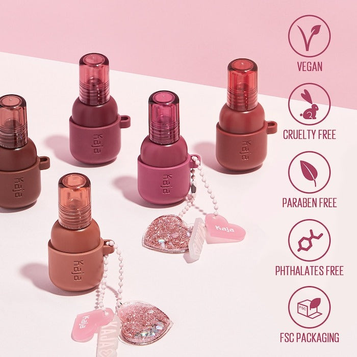 Jelly Charm Glazed Lip Stain & Blush With Keychain - GLAM MODA