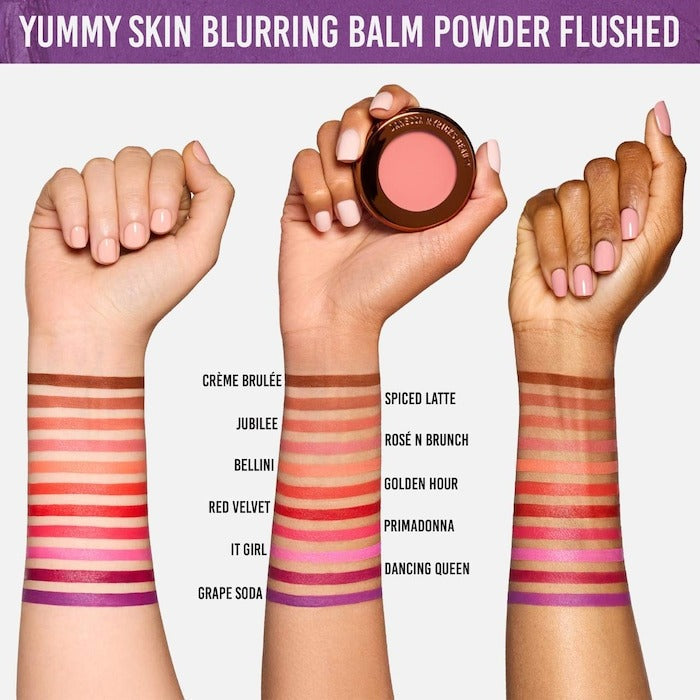 Yummy Skin Blurring Balm Powder Flushed - Matte Color for Cheek & Lip - GLAM MODA