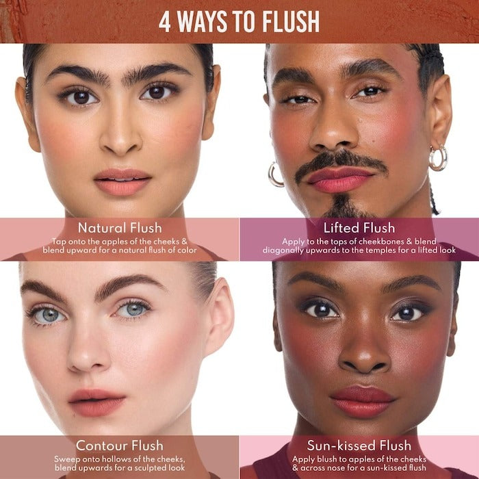 Yummy Skin Blurring Balm Powder Flushed - Matte Color for Cheek & Lip - GLAM MODA