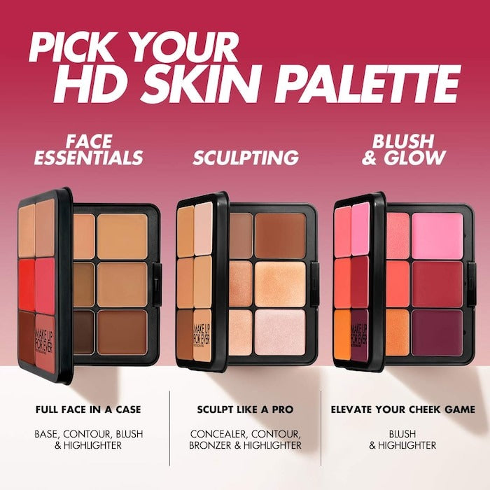 HD Skin Cream Contour and Highlight Sculpting Palette - GLAM MODA