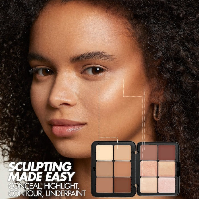 HD Skin Cream Contour and Highlight Sculpting Palette - GLAM MODA