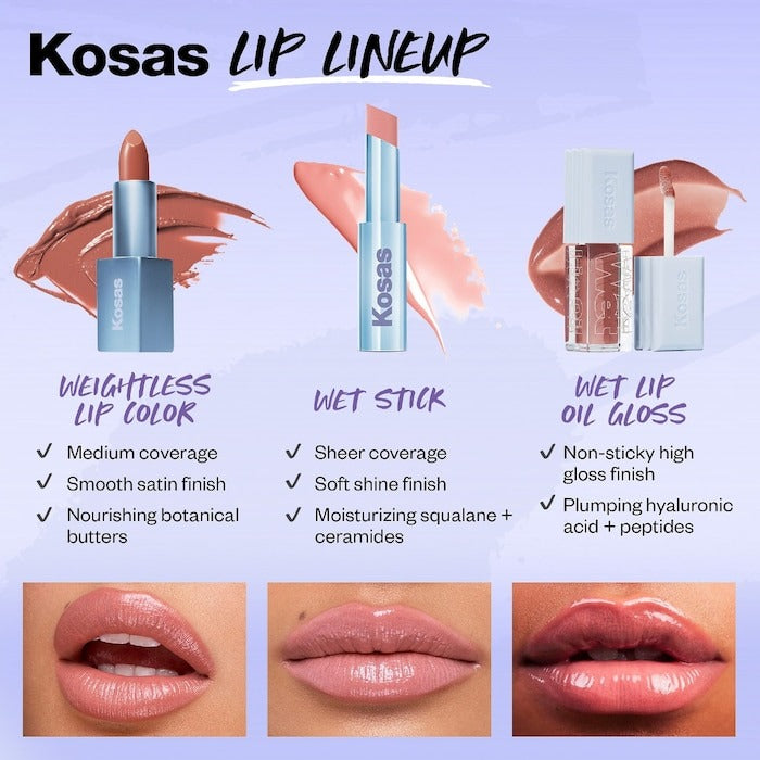 Wet Stick Moisturizing Shiny Sheer Lipstick with Ceramides - GLAM MODA