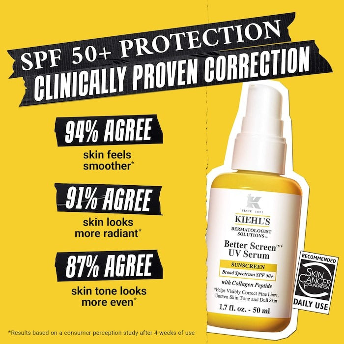 Better Screen™ UV Serum SPF 50+ Facial Sunscreen with Collagen Peptide - GLAM MODA