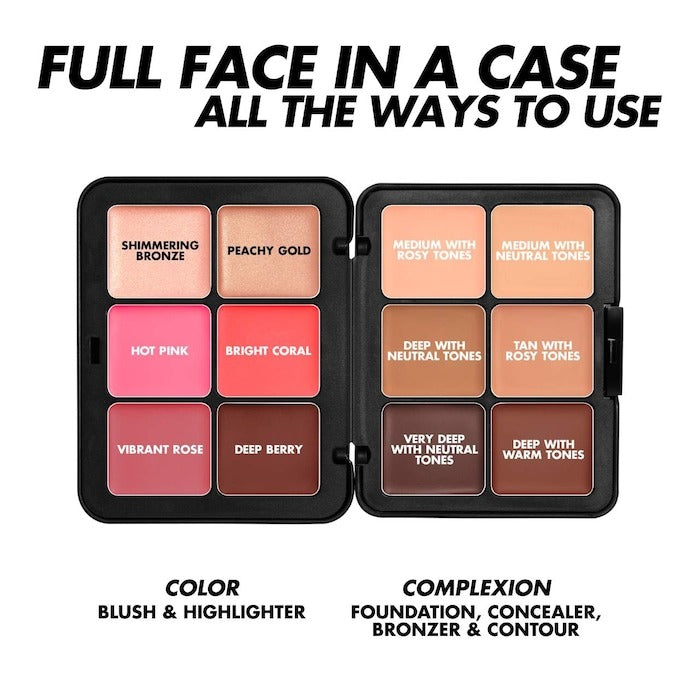 HD Skin Face Essentials Long-Lasting Full Face Cream Palette - GLAM MODA