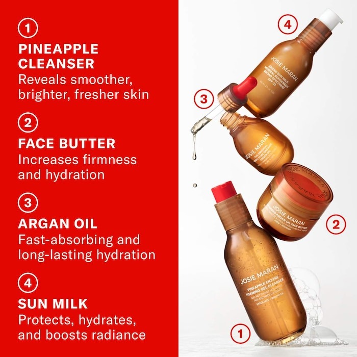 Pineapple Enzyme Exfoliating + Brightening Foaming Gel Cleanser with AHAs - GLAM MODA