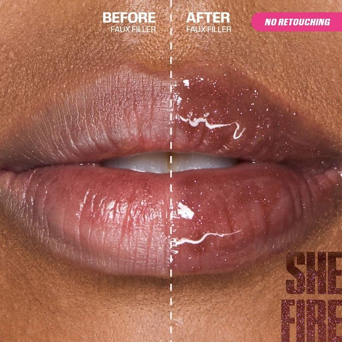 Faux Filler Shiny Non-Sticky Lip Gloss - GLAM MODA