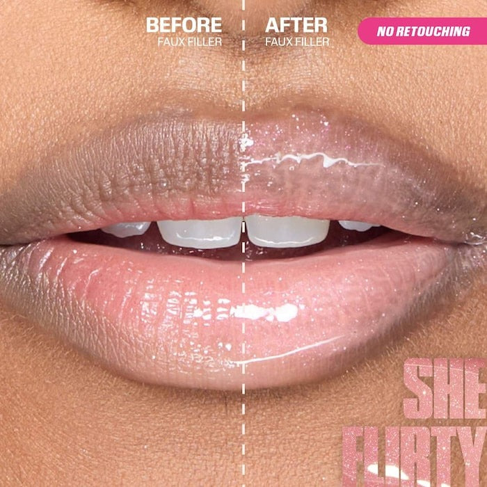 Faux Filler Shiny Non-Sticky Lip Gloss - GLAM MODA