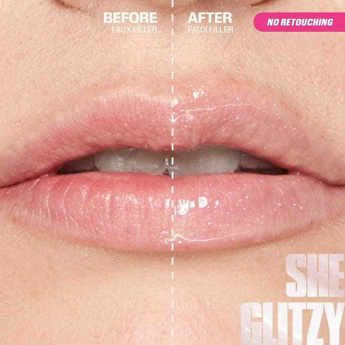 Faux Filler Shiny Non-Sticky Lip Gloss - GLAM MODA