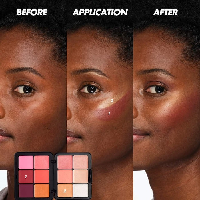 HD Skin Blush & Glow Longwear Cream Face Palette - GLAM MODA