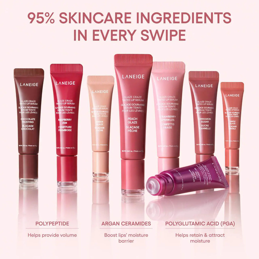 Glaze Craze Tinted Polypeptide Lip Serum Treatment - GLAM MODA