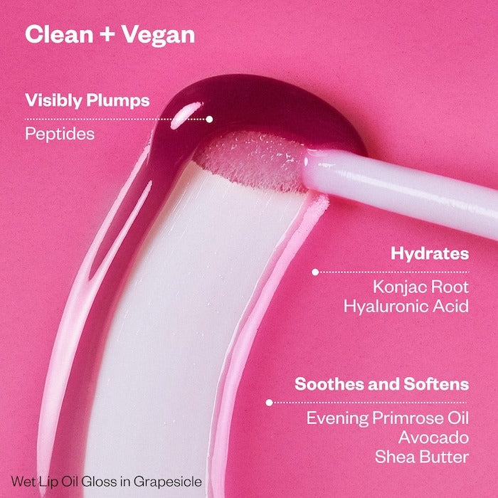 Wet Lip Oil Plumping Peptide Lip Treatment Gloss - GLAM MODA