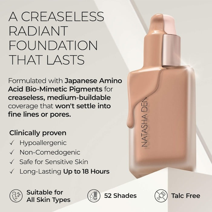 Hy-Glam Foundation Hydrating & Blurring Luminous Longwear Serum Foundation - GLAM MODA