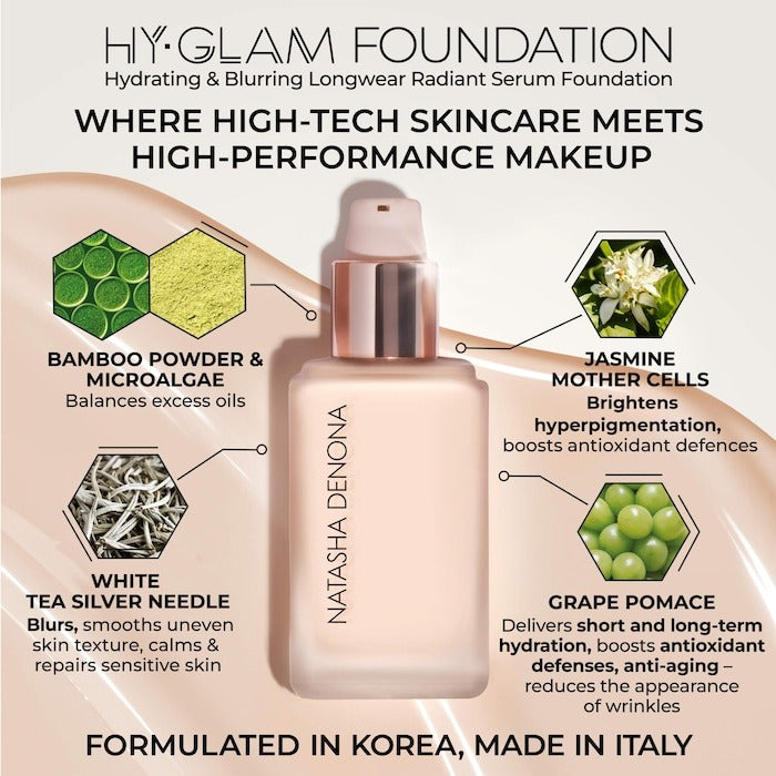 Hy-Glam Foundation Hydrating & Blurring Luminous Longwear Serum Foundation - GLAM MODA