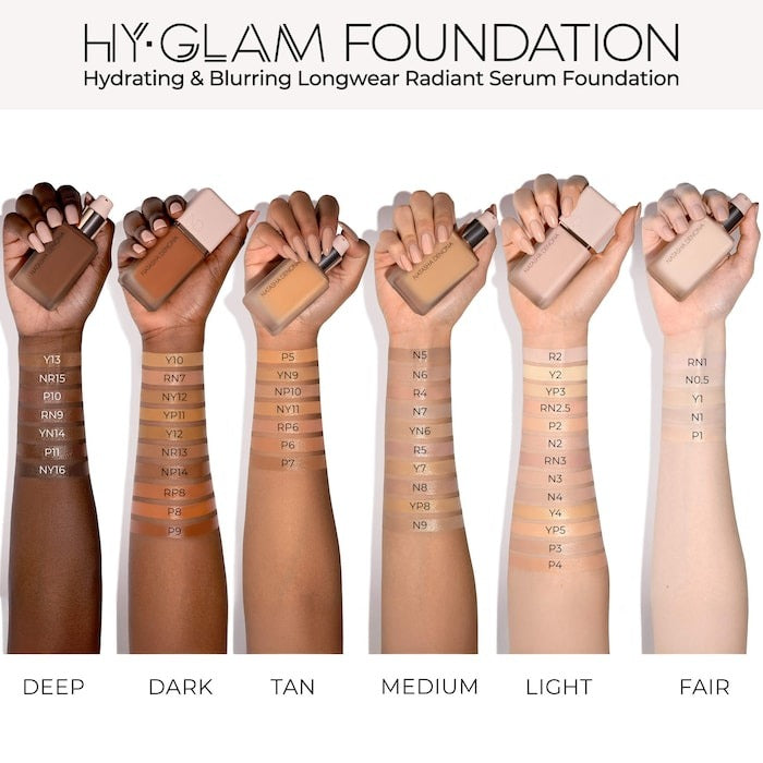 Hy-Glam Foundation Hydrating & Blurring Luminous Longwear Serum Foundation - GLAM MODA