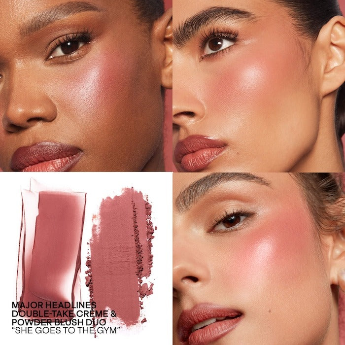 Mini Major Headlines Double-Take Crème & Powder Blush Duo - GLAM MODA