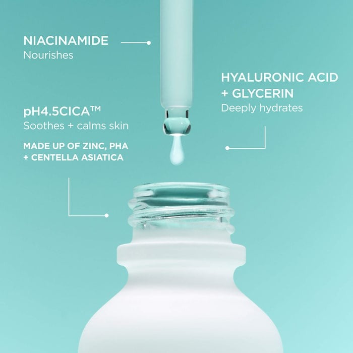 A-Cica365 Soothing Redness Relief Face Serum Ph4.5 With Centella Asiatica + Hyaluronic - GLAM MODA