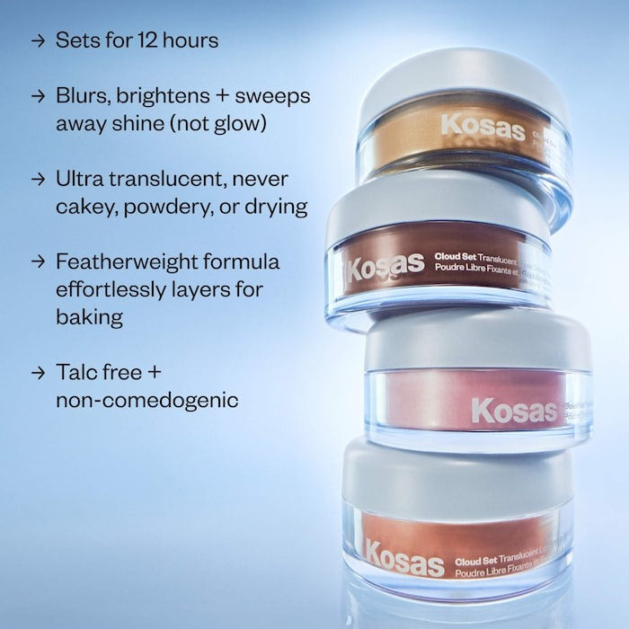 Mini Cloud Set Loose Translucent Talc-Free Setting + Blurring Powder - GLAM MODA
