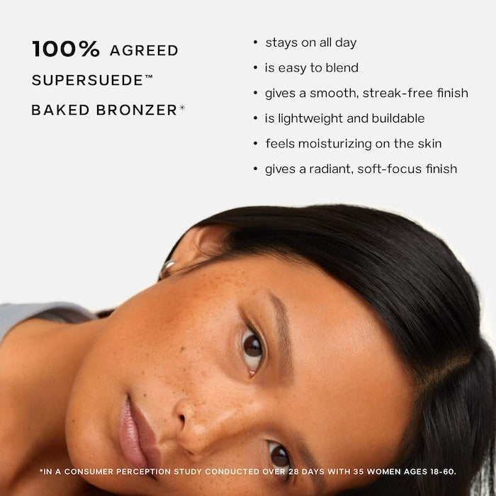 SuperSuede™ Radiant Talc-Free Baked Powder Bronzer - GLAM MODA