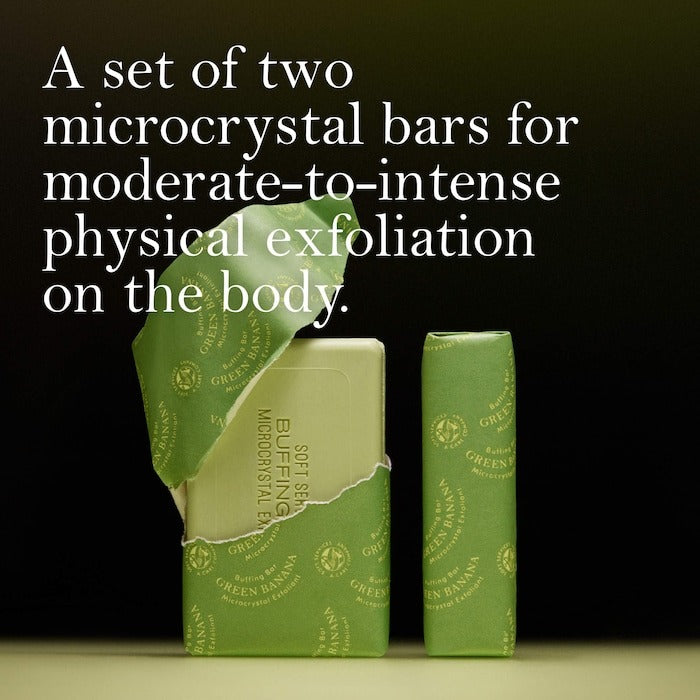 Green Banana Buffing Bar Exfoliating Body Bar for KP and Ingrown Hair (2 pack) - GLAM MODA