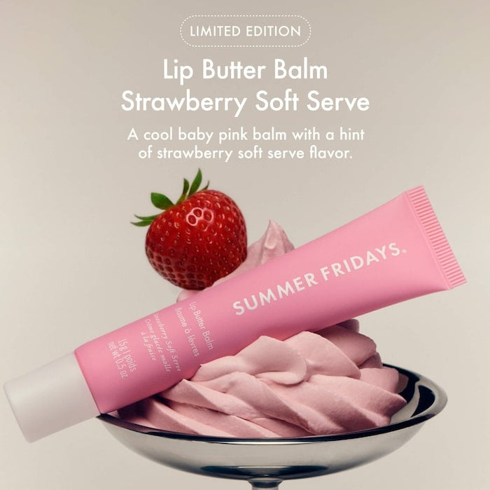 Sweet Pink Duo with Birthday Cake + Strawberry Soft Serve Lip Butter Balm - GLAM MODA