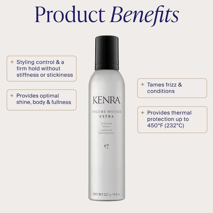 Volume Mousse Extra 17 for Firm Hold - GLAM MODA